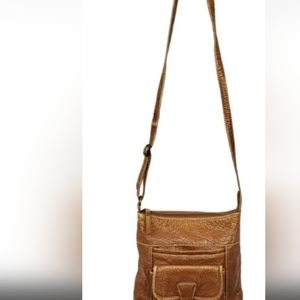 RED Vegan leather crossbody